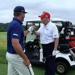 image for Donald Trump high fives a fist bump