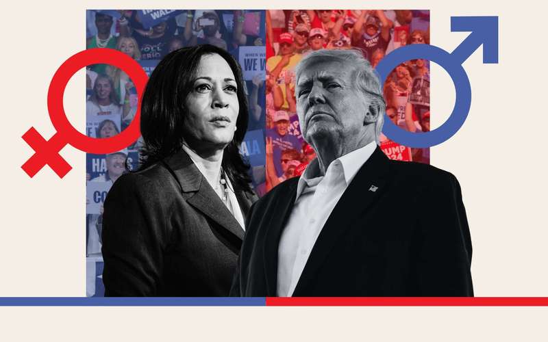 image for Trump vs. Harris Poised to be Largest Gender Divide in Election History