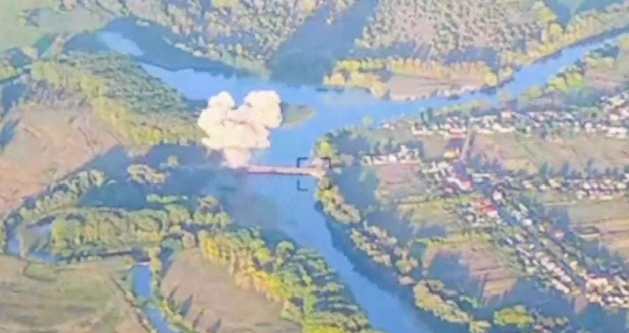 image for Another key bridge destroyed in Kursk Oblast, Ukraine claims