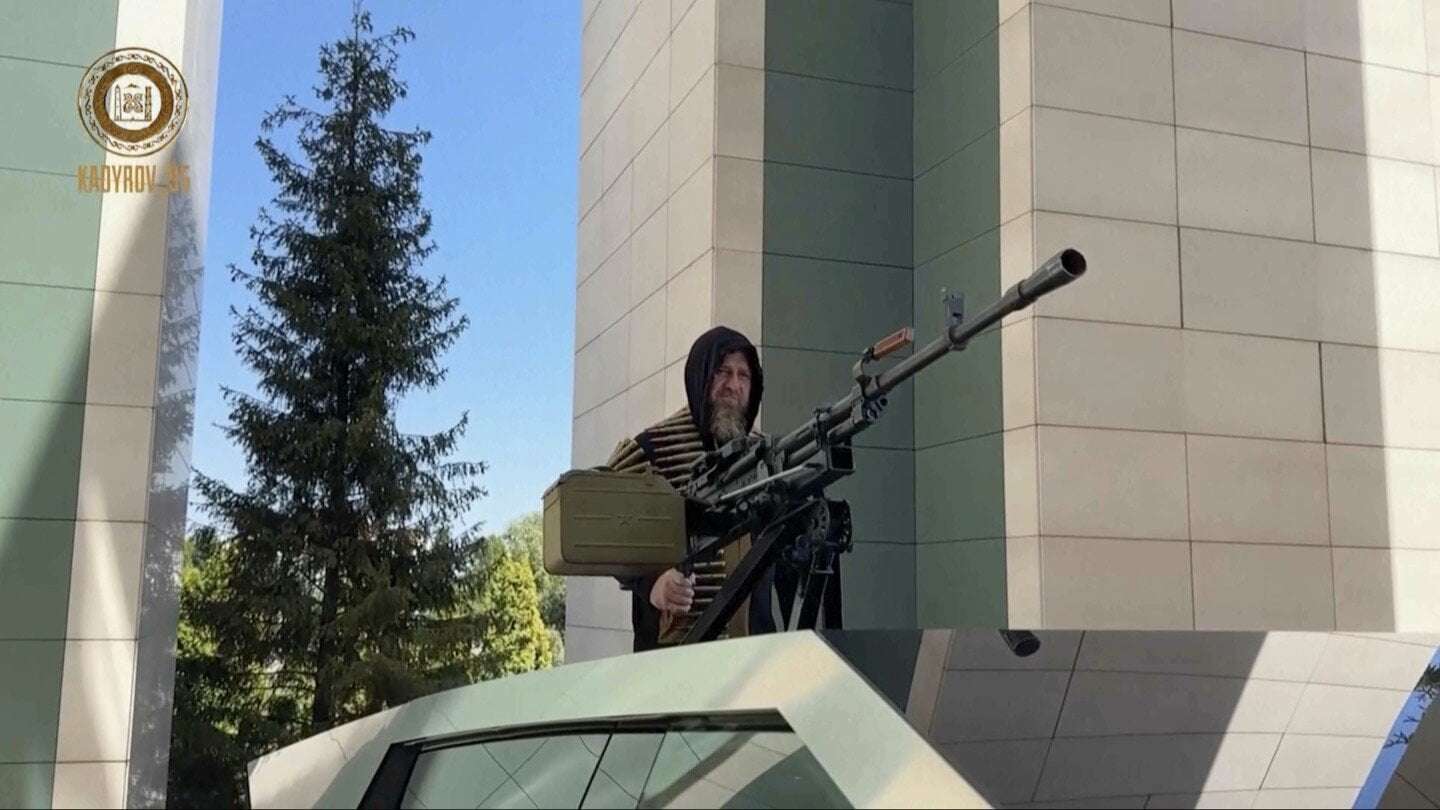 image for Chechen warlord invites Musk to Russia after he’s filmed driving machine-gun mounted Cybertruck