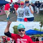 image for Trump supporters wearing “dictator” apparel