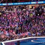 image for A surprise appearance of Kamala Harris at the DNC