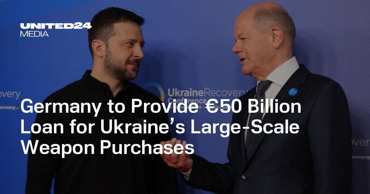image for Germany to Provide €50 Billion Loan for Ukraine’s Large-Scale Weapon Purchases