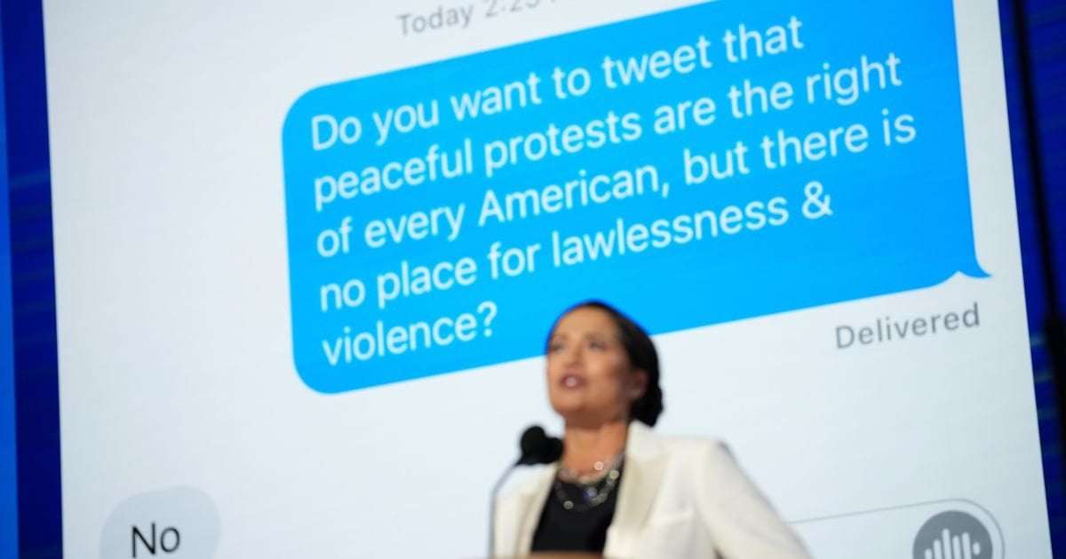 image for Trump's Former Press Secretary Shows DNC A Troubling Text With Melania