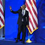image for "Don't boo, VOTE!" -- Barack Obama says on DNC, Chicago.