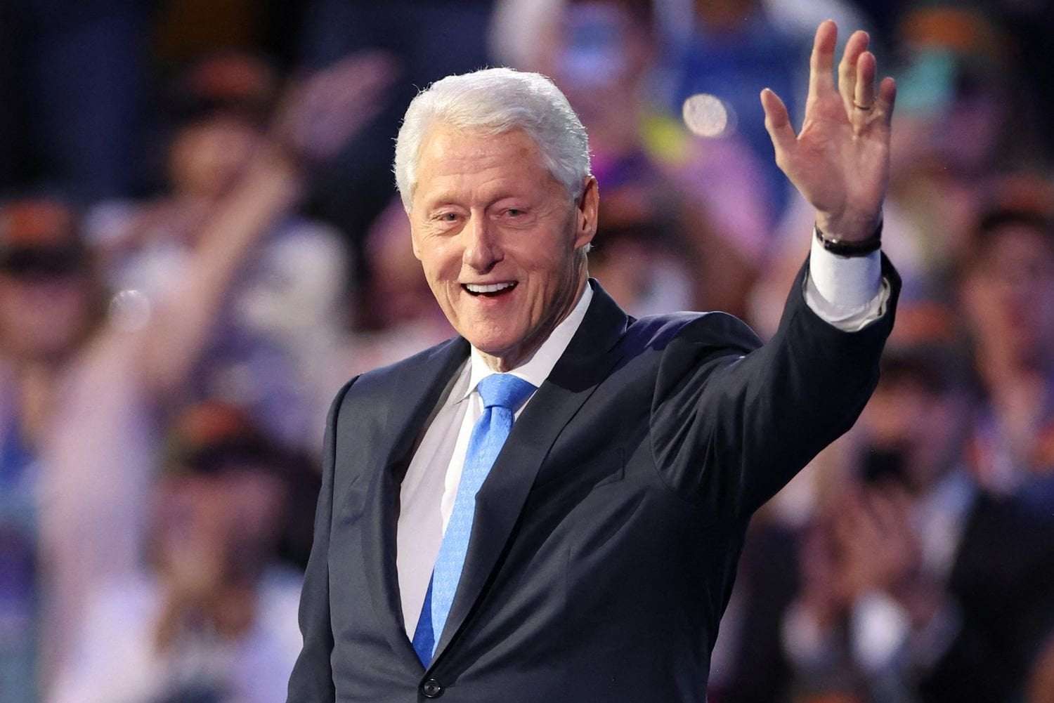 image for Bill Clinton, 78, Takes Shot at Donald Trump's Age During DNC Speech: 'I'm Still Younger'