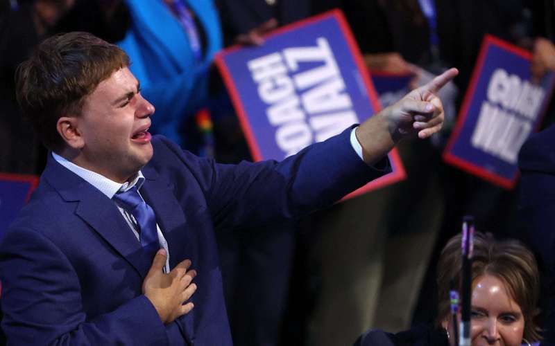image for Gus Walz broke the internet with his tearful love for his dad. Then the bullying began