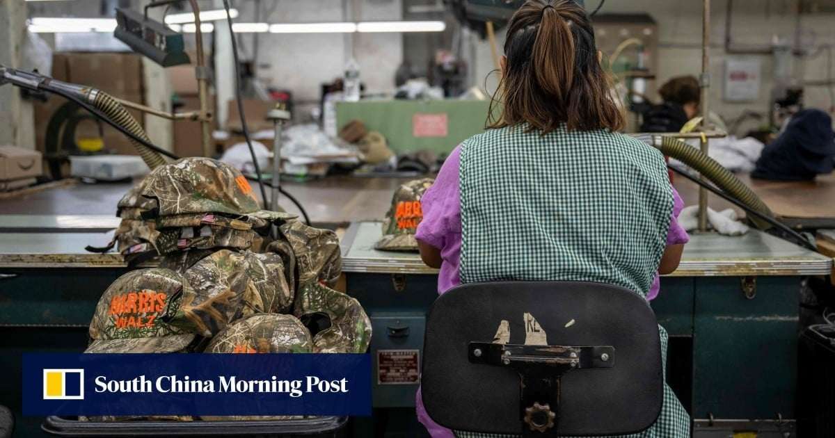 image for Demand soars for viral Harris-Walz camo hat, made in USA unlike made-in-China MAGA hats