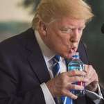 image for Donald Trump drinking water