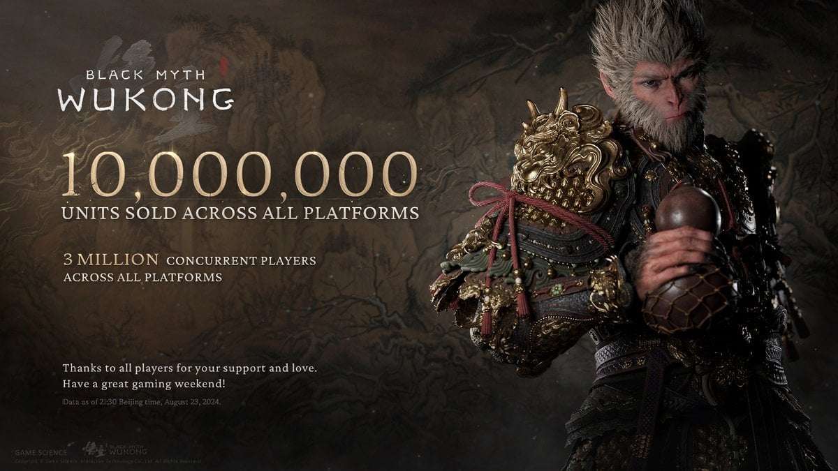 image for Black Myth: Wukong Sells 10 Million Copies in Three Days