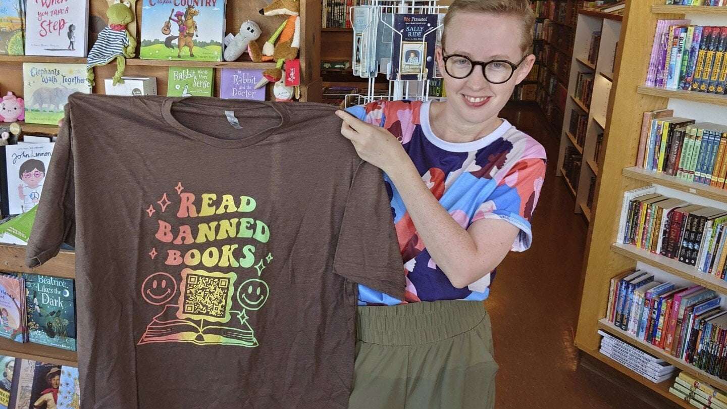 image for Oklahoma revokes license of teacher who gave class QR code to Brooklyn library in book-ban protest