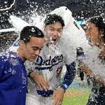 image for Shohei Ohtani got water showered after his walk off grand slam.
