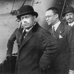 image for First pic of Mussolini after an assassination attempt during a rally. The bullet grazed his nose