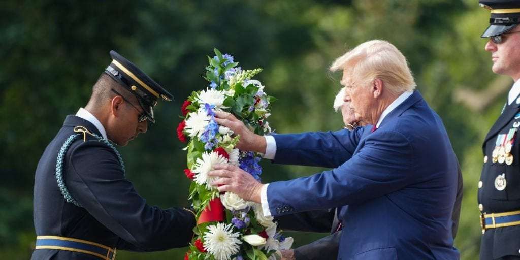 image for Trump Visited Arlington National Cemetery to Commemorate Afghanistan Withdrawal