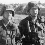 image for Young Tim Waltz with a soldier