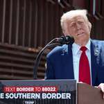 image for Trump speaking at southern border on August 22, 2024.