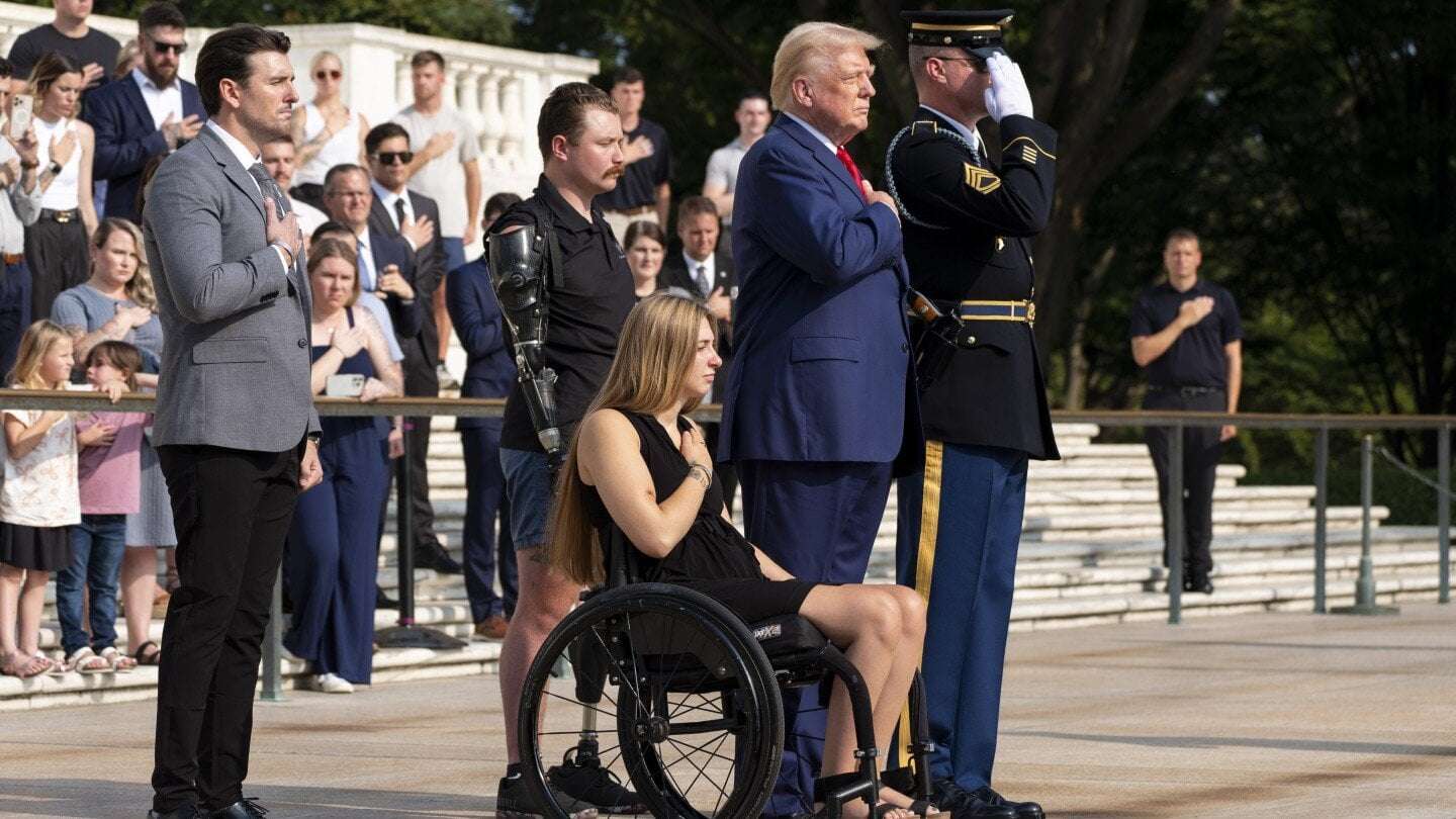 image for Trump campaign was warned not to take photos at Arlington before altercation, defense official says