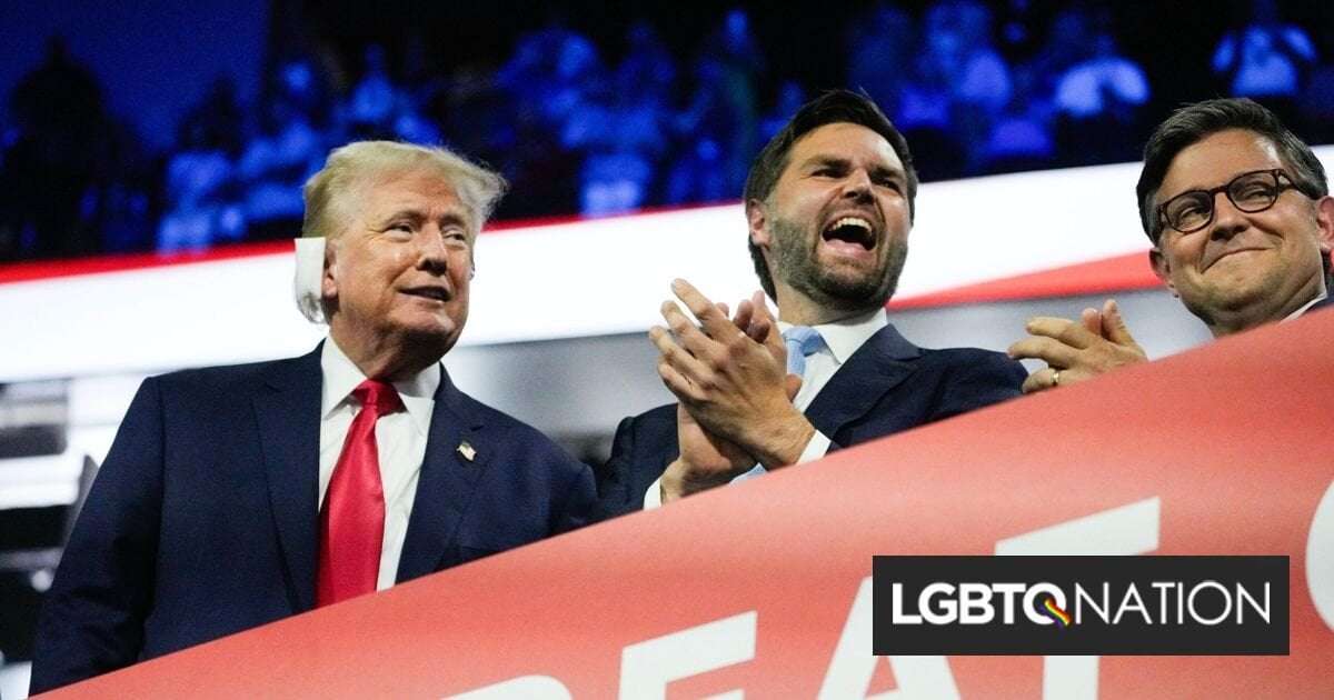 image for Donald Trump says JD Vance can’t be “weird” because he’s “so straight”
