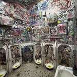 image for The men’s room at a pub I went to today.
