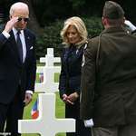 image for President Biden visits a grave site