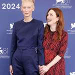 image for Tilda Swinton and Julianne Moore at the premiere of their new film ‘The Room Next Door’