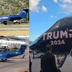 image for Trump campaign using Epstein's old plane