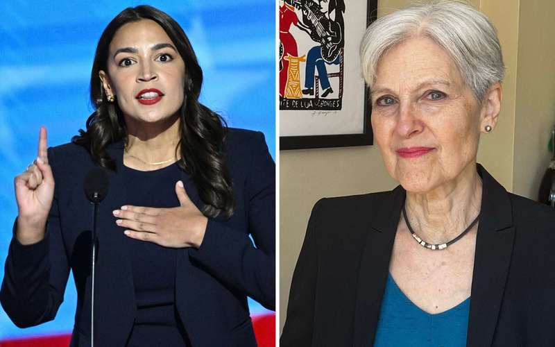 image for Alexandria Ocasio-Cortez Lashes Out at 'Predatory' Jill Stein