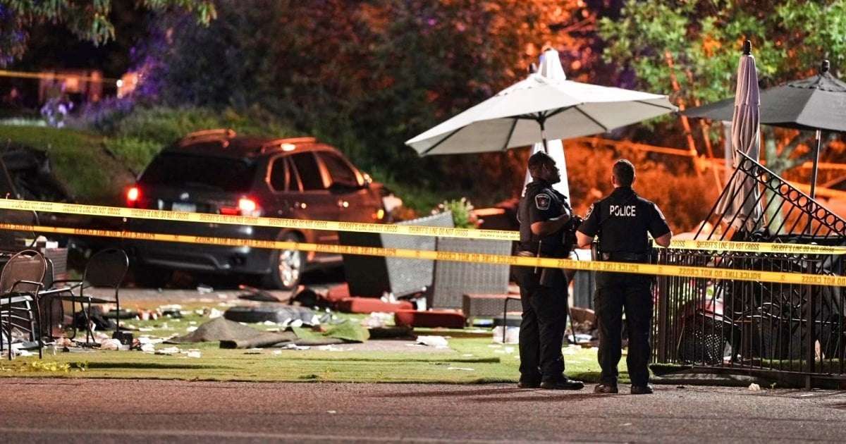 image for Two dead and three injured after man drives his car through restaurant patio in Minnesota