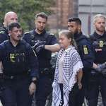 image for Greta Thunberg arrested yesterday during protest in Denmark