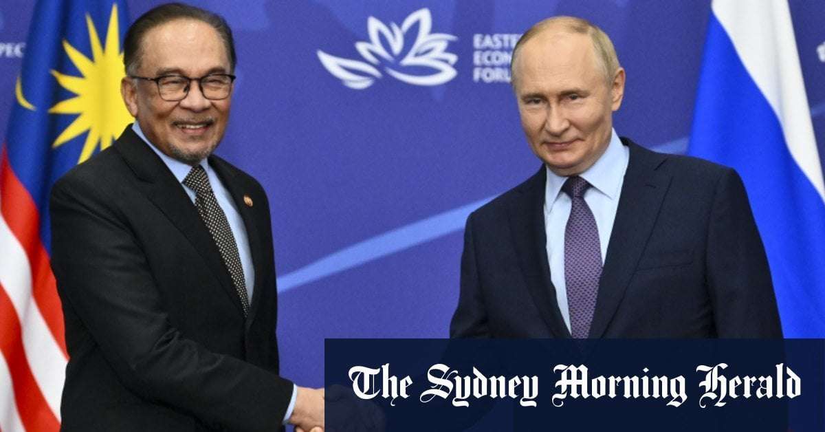 image for ‘You have shown determination’: Malaysian PM praises Putin, pledges closer ties