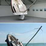 image for Boat designed to look like it’s sinking.