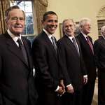 image for Living U.S presidents, 2009