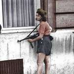 image for Simone Segouin. The French resistance fighter during the liberation of Paris 19 August 1944