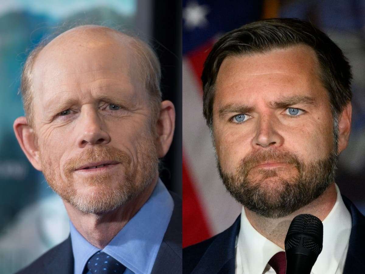 image for JD Vance: Hillbilly Elegy director Ron Howard hits out at Donald Trump’s ‘disappointing’ running mate