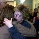 image for Kamala Harris Hugs Crying Fan At Penzeys