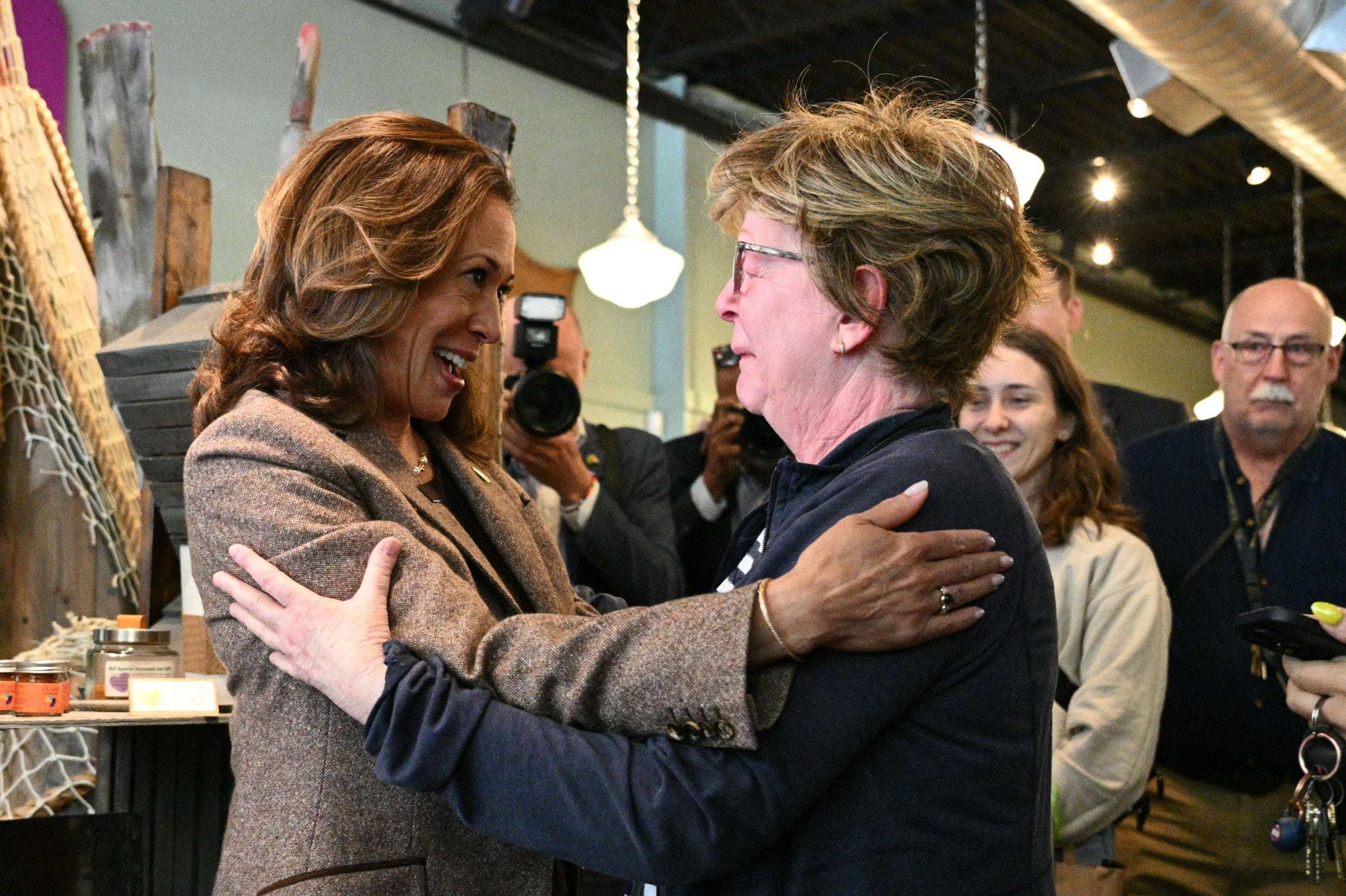 image for Video of Kamala Harris Embracing Crying Woman Takes Off Online