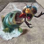 image for I made this 3D street painting at an art festival over the weekend