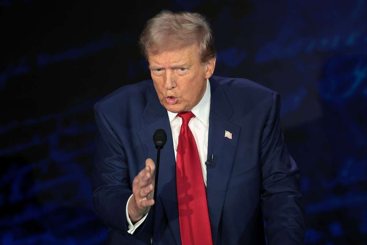 image for Bizarre debate moment Trump wildly claims Haitian migrants are eating pet dogs and cats