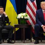image for President Volodymyr Zelenskyy sitting with former President Donald Trump