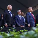 image for President Biden, Trump and Vice President Harris at the 9/11 Memorial