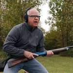 image for Tim Walz on the sporting clay course at Caribou Gun Club