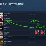 image for My indie game made it to the Popular Upcoming list on Steam!