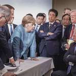 image for Donald Trump and former German chancellor Merkel