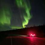 image for My car, stopped on the Alaska Highway tonight