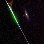 image for Rare shot: Bright meteorite caught in telescope lens while capturing of Andromeda Galaxy .