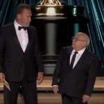 image for Batman villain actors Arnold Schwarzenegger and Danny DeVito at the 2024 Oscars
