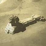 image for This is a photo of the Sphinx in the late 1800s. It was taken from a hot air balloon.