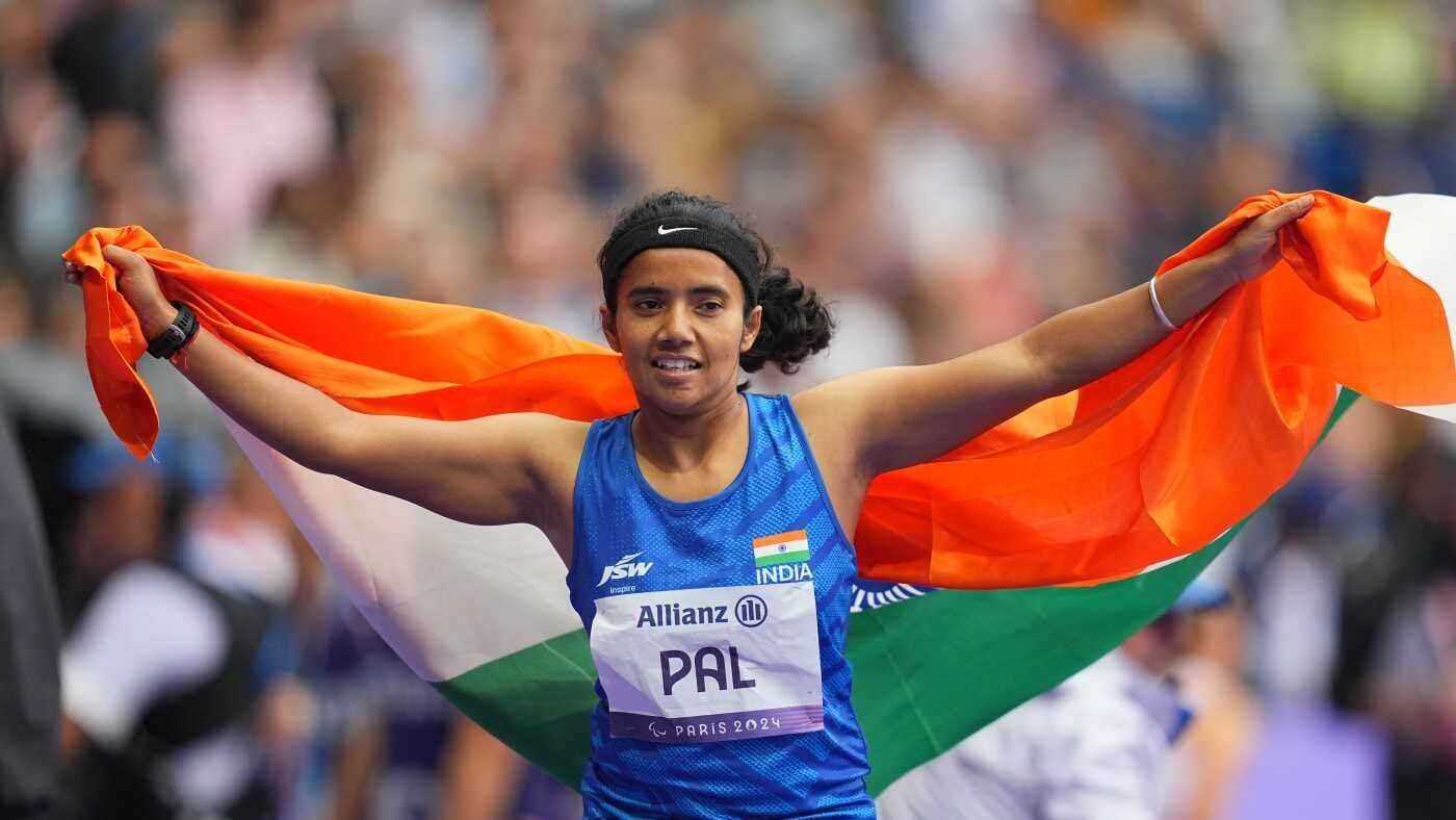 image for 'Never lose courage': A Paralympian who could barely walk as a kid takes 2 track medals