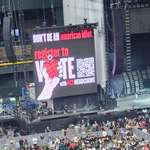image for Green Day reminding you to vote