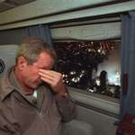image for George Bush flying over 9/11